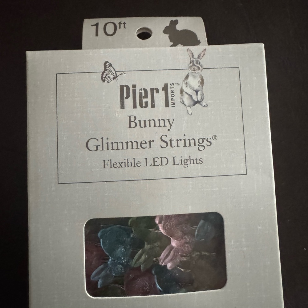 Pier 1 Multicolor Bunny LED String Lights